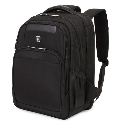  Swiss Gear SWISSGEAR 6392 ScanSmart Large Padded Laptop TSA Friendly Backpack - Black on Black