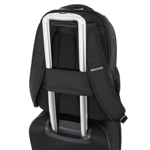  Swiss Gear SWISSGEAR 6392 ScanSmart Large Padded Laptop TSA Friendly Backpack - Black on Black