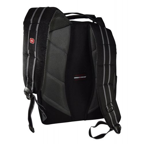  Swiss Gear SwissGear The Sherpa 15.6 Padded Laptop Backpack/School Travel Bag (Black-Charcoal)