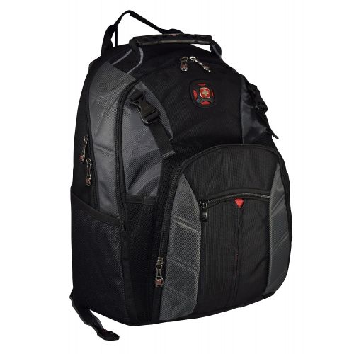  Swiss Gear SwissGear The Sherpa 15.6 Padded Laptop Backpack/School Travel Bag (Black-Charcoal)