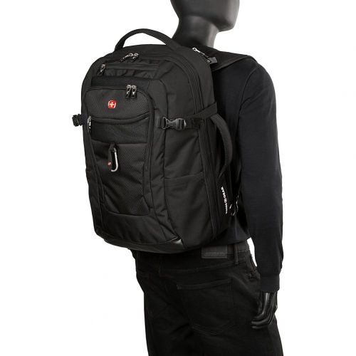  Swiss Gear SwissGear TSA Approved 15 Inch Laptop Backpack Travel Gear 1900 - (Black)