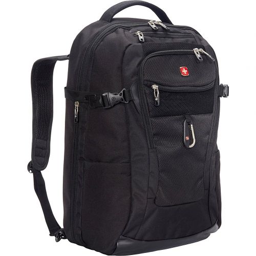  Swiss Gear SwissGear TSA Approved 15 Inch Laptop Backpack Travel Gear 1900 - (Black)