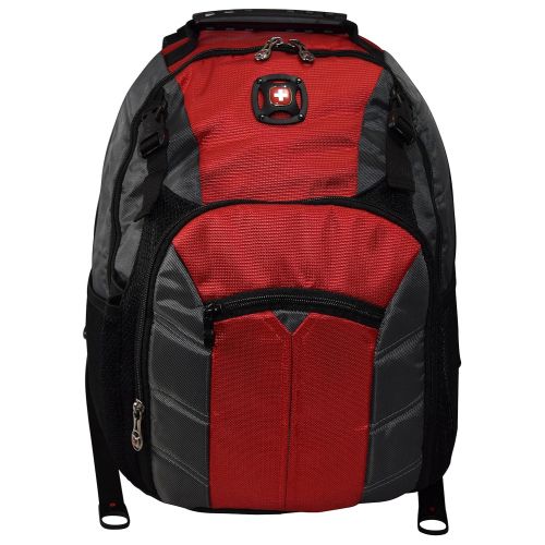  Swiss Gear SwissGear Sherpa 16 Padded Laptop Backpack/School Travel Bag-Red