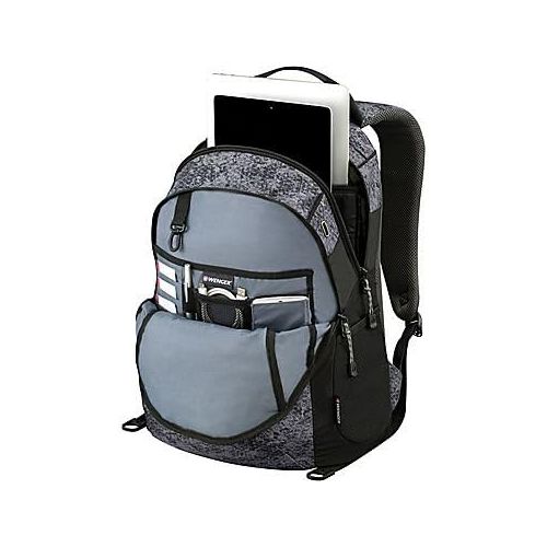  Wenger SwissGear Granite 16 Laptop Backpack Travel School Bag Black-Geo