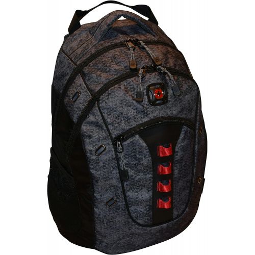  Wenger SwissGear Granite 16 Laptop Backpack Travel School Bag Black-Geo