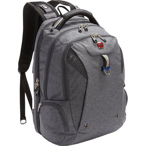  SwissGear Travel Gear TSA Approved 15 Inch Laptop Backpack 5902 - (Heather Grey/Navy)