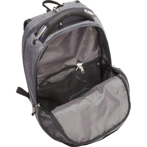  SwissGear Travel Gear TSA Approved 15 Inch Laptop Backpack 5902 - (Heather Grey/Navy)