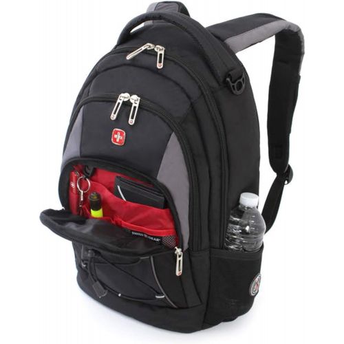  Swiss Gear Bungee Backpack, Black/Grey, One Size