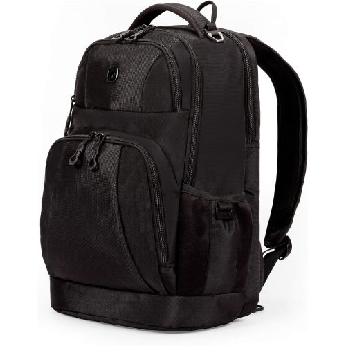  SWISSGEAR Large Padded 15-inch Laptop Backpack | Work, School, Commute | Mens and Womens - Black