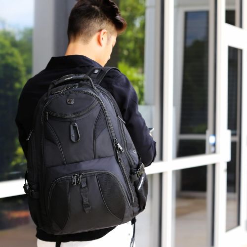  [아마존베스트]SWISSGEAR 1900 ScanSmart Laptop Backpack (Black)