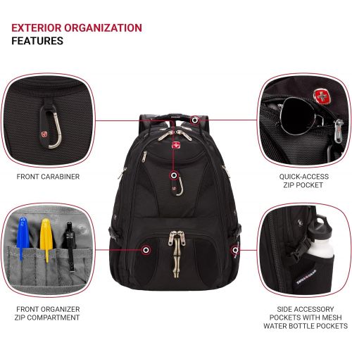  [아마존베스트]SWISSGEAR 1900 ScanSmart Laptop Backpack (Black)