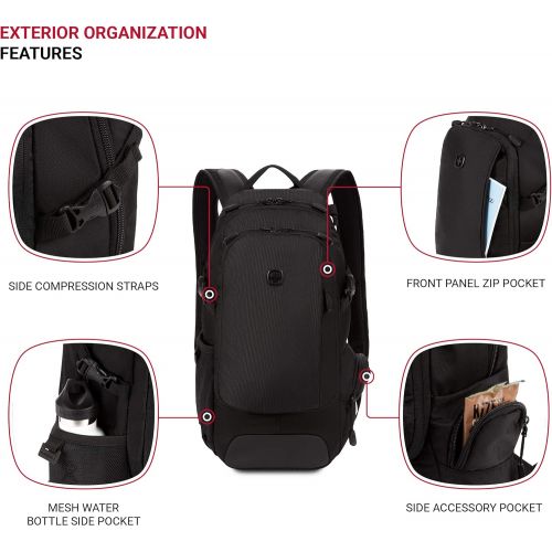  [아마존베스트]SWISSGEAR 3598 Backpack | Narrow Daypack | Ideal for Commuting and School