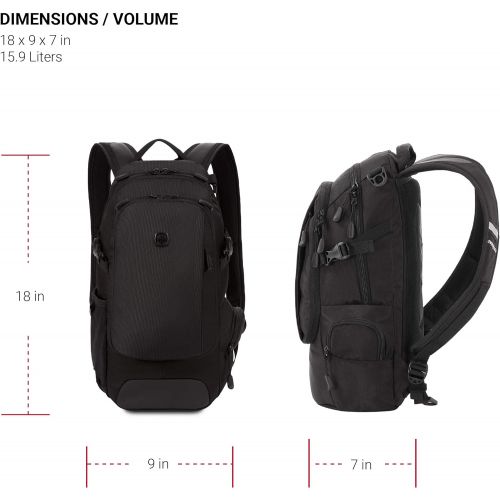  [아마존베스트]SWISSGEAR 3598 Backpack | Narrow Daypack | Ideal for Commuting and School