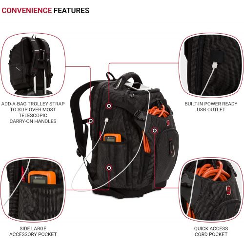  [아마존베스트]SWISSGEAR Work Pack Pro Ultimate Tool Protection Organization Durable Laptop Backpack with built-in USB port