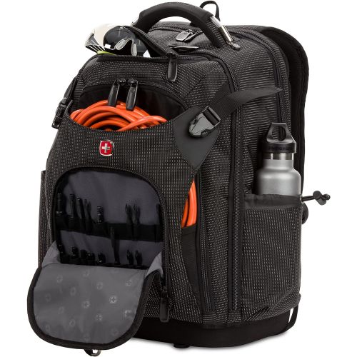  [아마존베스트]SWISSGEAR Work Pack Pro Ultimate Tool Protection Organization Durable Laptop Backpack with built-in USB port