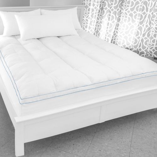  Swisslux SwissLux Supreme Memory Foam and Fiber Bed Topper with Skirt