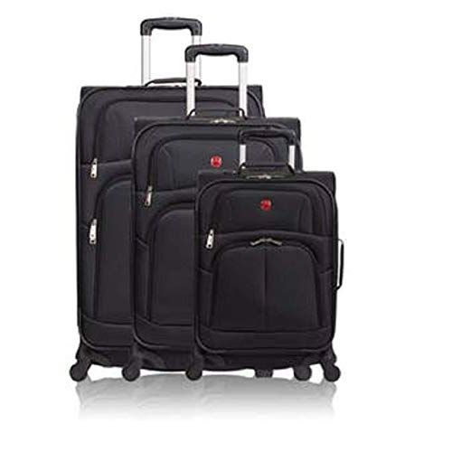  Swissgear SwissGear 3 Piece Suitcase Set - Spinner Wheels - Softshell & Lightweight