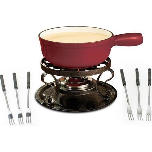  Swissmar Lugano Fondue Set-cherry