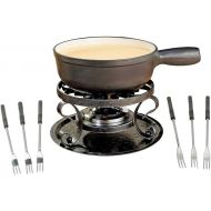 Swissmar Lugano Cheese Fondue, 9-Piece, Black