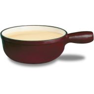 Swissmar Lugano 2-1/2-Quart Cheese Fondue Pot, Cherry Red