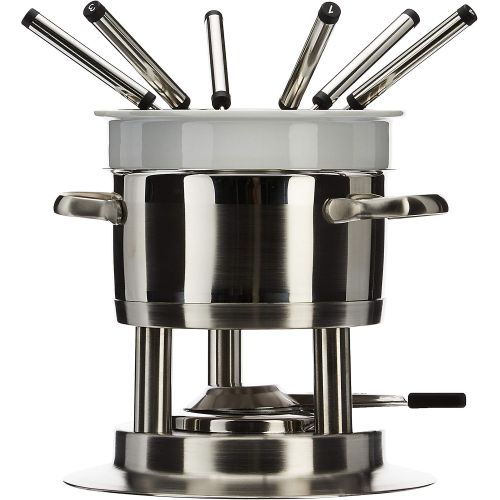  Swissmar Arosa 11 Piece Stainless Fondue Set