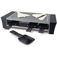 Swissmar KF-77088 Ticino 8- Person Raclette with Granite Stone Top, Black