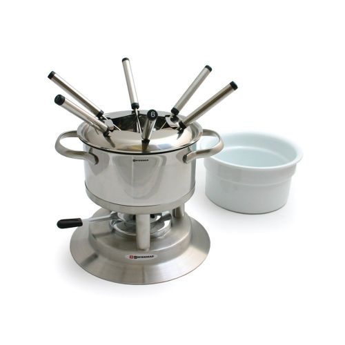  Swissmar Arosa 11 Piece Stainless Fondue Set