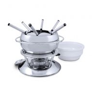 Swissmar Zuri 11 Piece Stainless Steel Fondue Set, Stainless Steel