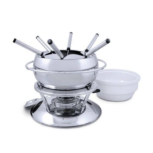  Swissmar Zuri 11 Piece Stainless Steel Fondue Set, Stainless Steel