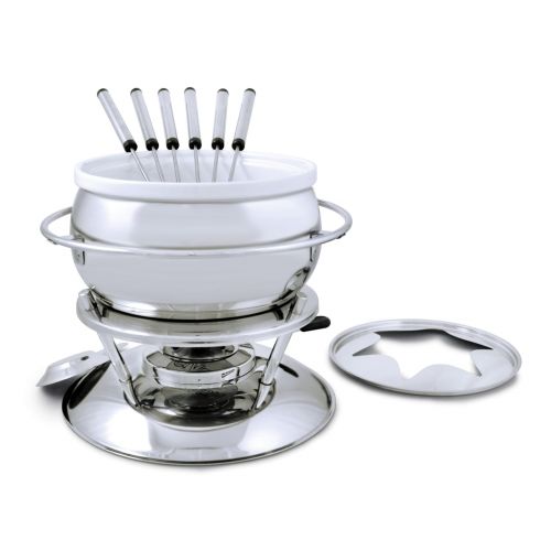  Swissmar Zuri 11 Piece Stainless Steel Fondue Set, Stainless Steel