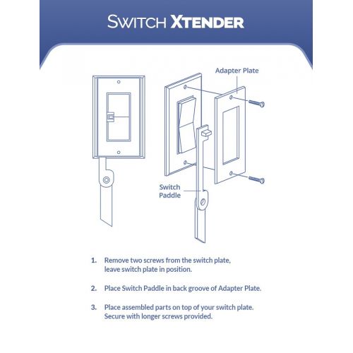  [아마존베스트]Switch Xtender Toddler Light Switch Extender 2-Pack, for Decora / Rocker Switch