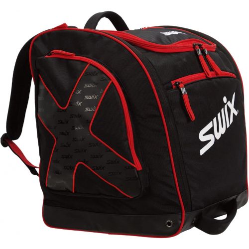  [아마존베스트]Swix CAM Tri Pack - Backpack Boot Bag - 5 Compartment - Perfect for Ski or Snowboard Boots, Black