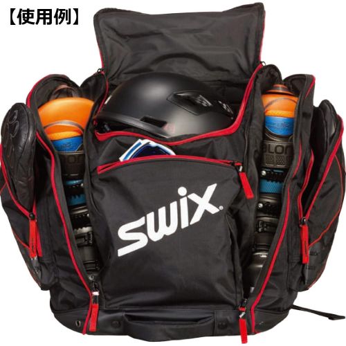  [아마존베스트]Swix Stuart Tri Pack - Backpack Boot Bag - 5 Compartment - Perfect for Ski or Snowboard Boots, Black Plaid