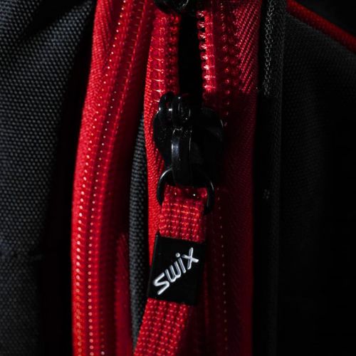  [아마존베스트]Swix Classic Norwegian Tri Pack - Backpack Boot Bag - 5 Compartment - Perfect for Ski or Snowboard Boots, red - Black