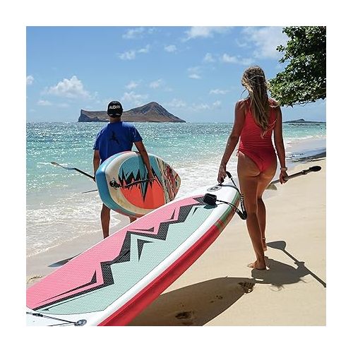  Swonder Inflatable Stand Up Paddleboard - 11’6 or 10’ Ultra-Steady Paddle Board w Non-Slip Deck, Premium SUP Accessories- Backpack, Paddle, Pump, Leash for Adults & Kids