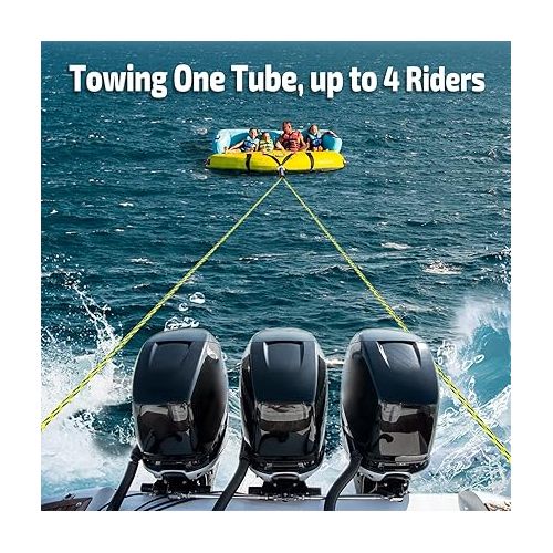  Swonder 3 Person Towable Tube and Boat Tow Harness 16FT Bundle