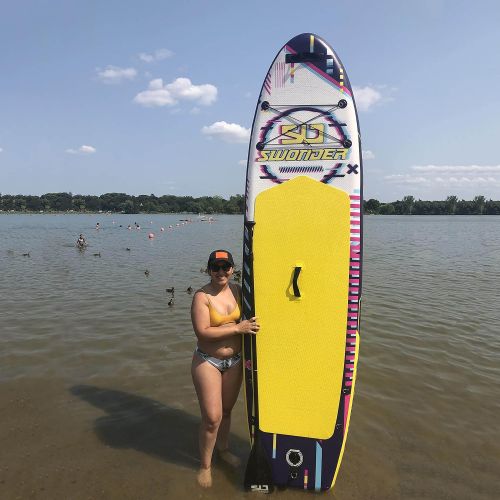  Swonder 10/116 Inflatable Stand Up Paddle Board, Premium Paddleboard w/ Stable Non-Slip Deck, Fully SUP Accessories - Backpack, Paddle, Air Pump, Leash for Kids and Adults