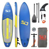 Swonder Premium Inflatable Stand Up Paddle Board, Ultra Durable & Steady, 106116 Long 32‘’ Wide 6 Thick, Full SUP Accessories- Paddle |Backpack | Leash | Pump |Center Fin, Paddlin