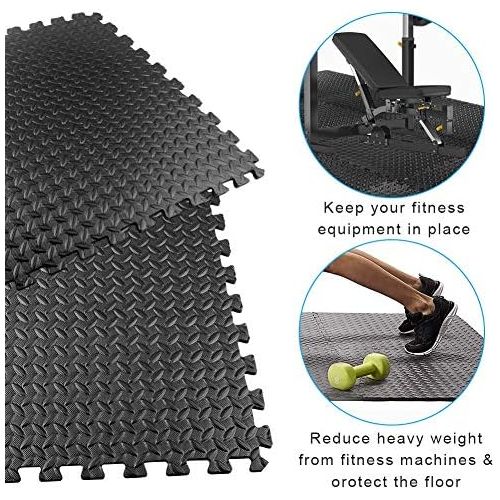 [아마존베스트]Swonuk Protective Mats Set 30 x 30 cm Floor Protection Mat 20 Puzzle Mat Large Pool Mat Fitness Mats for the Gym or Cellar