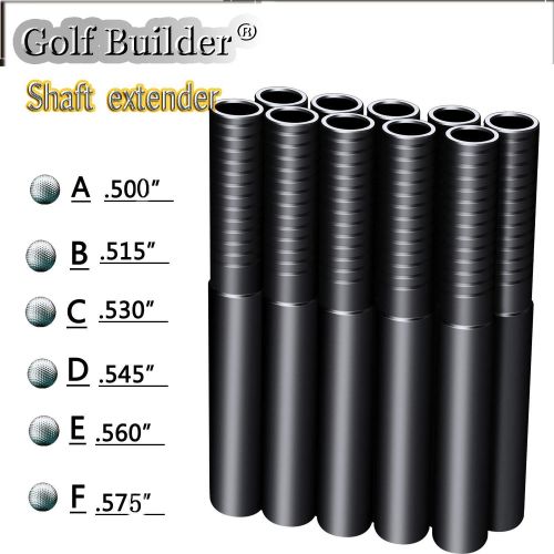 Sword &Shield sports Golf Builder 10Pcs Steel or Graphite Golf Shaft Extension Golf Shaft Extender Six Size