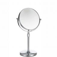 Sxwz Desktop Telescopic Mirror 6/7/8 Inch Double Sided Hd Princess Mirror Adjustable Height Simple Makeup Mirror,Flat+Magnifier,6in