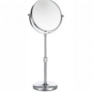 Sxwz Desktop Telescopic Mirror 6/7/8 Inch Double Sided Hd Princess Mirror Adjustable Height Simple Makeup Mirror,Flat+Flat,8in