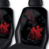 Syaraku&GENESIS Japan 2pcs Wolf Car Seat Covers Back Portion Car Seat Protector Universal Fit Automotive Japan Quality Fast and Furious Lightning Car Styling 45