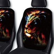 Syaraku&GENESIS Japan 2pcs Lion Car Seat Covers Back Portion Car Seat Protector Universal Fit Automotive Japan Quality Fast and Furious Lightning Car Styling 37