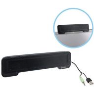 [아마존베스트]Syba USB Powered 3.5mm Audio Laptop Speaker Clip-On Soundbar - Portable Compact Travel Stereo Speaker Bar Design Uses USB for Power 3.5mm Jack for Audio