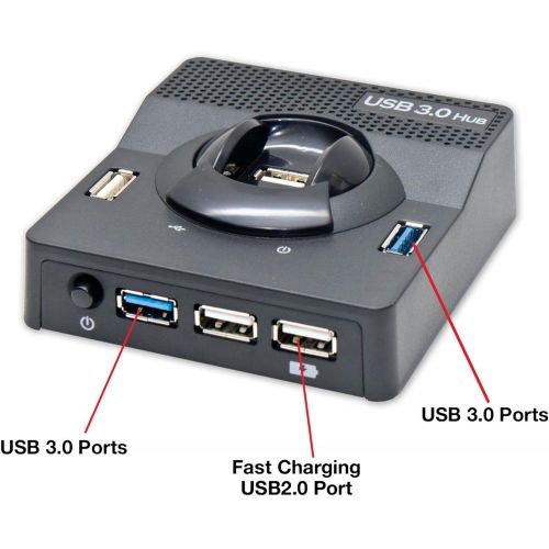  Syba 7 Port USB 3.02.0 HUB with One Fast Charging USB 2.0 Port (SD-HUB20102)