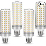 E26 LED Bulbs, 40W LED Light Bulbs Equivalent 400W, 3000K Sunset Color Warm Light, AC 85-265V, E26 Light Bulbs (4 Pack)