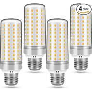 E26 LED Bulbs, 30W LED Light Bulbs Equivalent 250W, 3000K Sunset Color Warm Light, AC 85-265V, E26 Light Bulbs (4 Pack)