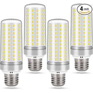 E26 LED Bulbs, 30W LED Light Bulbs Equivalent 250W, 4000K Warm White Light, AC 85-265V, E26 Light Bulbs (4 Pack)