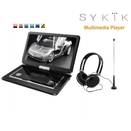  Sykik SYDVD9116 TV 10.1 Inch All multi region zone free HD swivel portable dvd player With Digital TV Atsc Tuner,USB,SD card slot with headphones, Ac adaptor ,car adaptor Remote co
